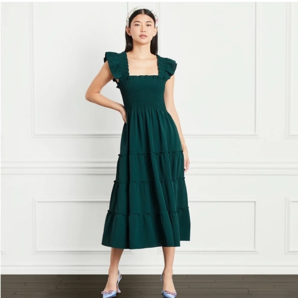 The Ellie Nap Dress from Hill House in Botanical Green - Size M